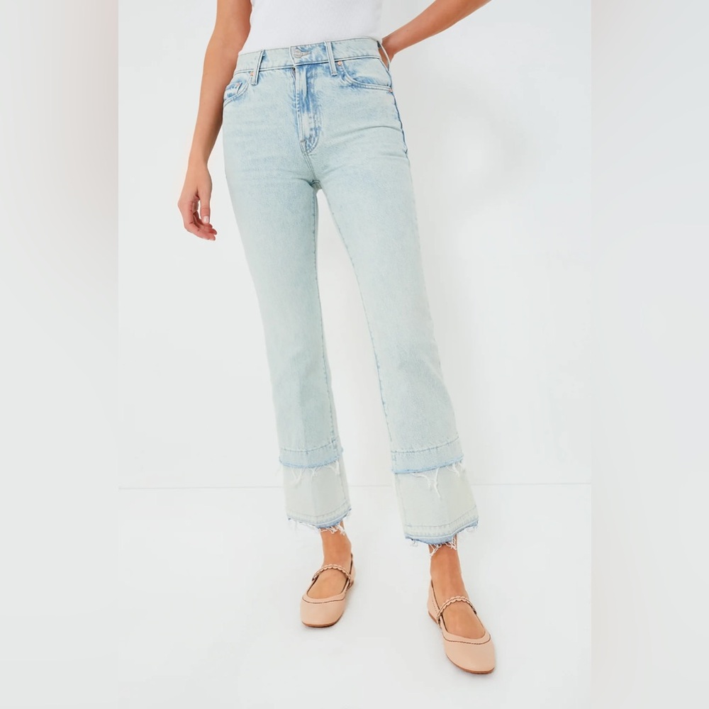 NWT Mother Superior The Insider Double Double Hover Jeans in Sideways Size 27 - Picture 2 of 8